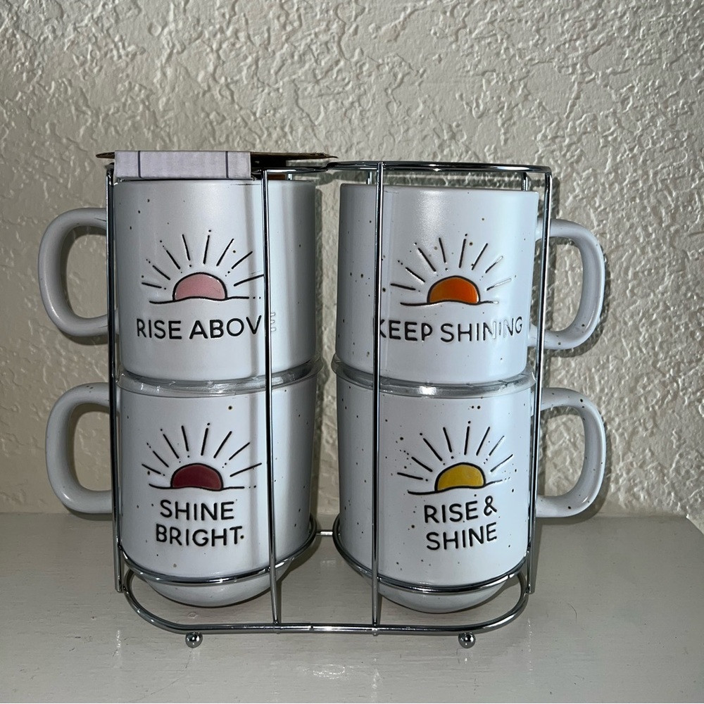 MUG SET WITH RACK - Picture 3 of 3